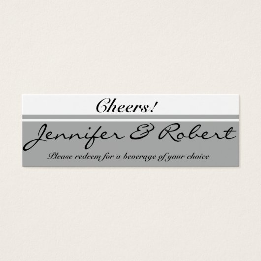 銀モダン杯フラワードリンクチケット (正面)