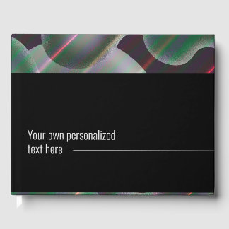 銀モダン水銀抽象芸術絵画液 ゲストブック