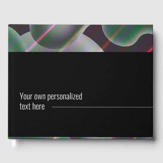 銀モダン水銀抽象芸術絵画液 ゲストブック (正面)