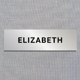 銀モダン社員 名札