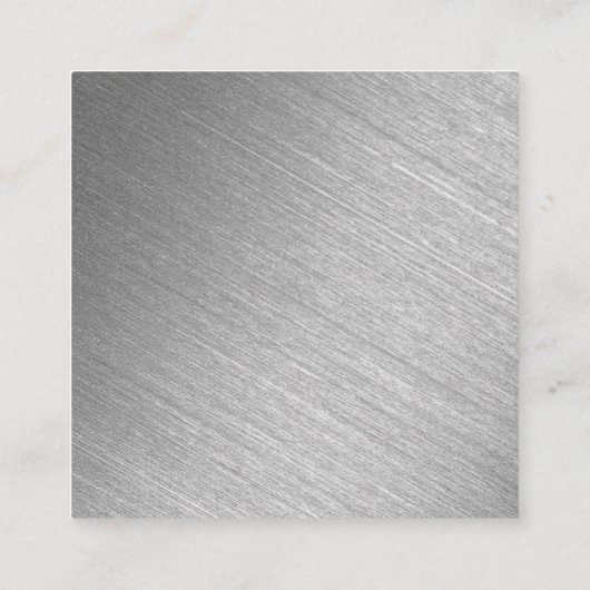 銀モダン箔の写真日付の変更 エンクロージャーカード (裏面)