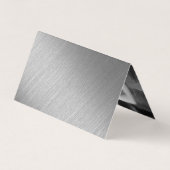 銀モダン箔スクリプト写真Date Cardを保存 名刺 (裏面)