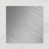 銀モダン箔フォトありがとう エンクロージャーカード (裏面)