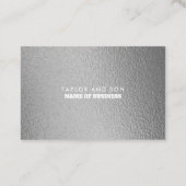 銀モダン箔 – ロイヤリティカード (裏面)