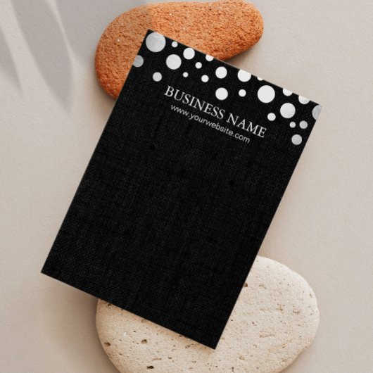 銀モダン紙吹雪ダークリネンイヤリングディスプレイ