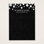 銀モダン紙吹雪ダークリネンイヤリングディスプレイ (正面)