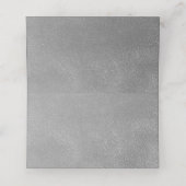 銀モダン結婚座席表 プレイスカード (内部開封)