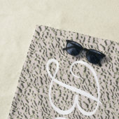 銀モダン色 ビーチタオル (インサイチュ)