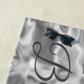 銀モダン色 ビーチタオル (インサイチュ)