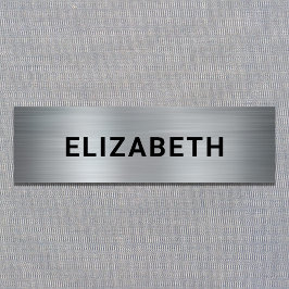 銀モダン色 名札