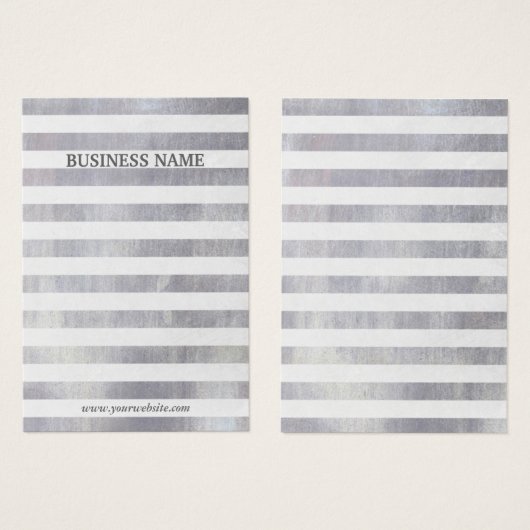 銀モダン製ストライプイヤリングディスプレイ (正面&裏面)