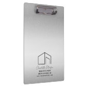 銀モダン金カスタム実在剤 クリップボード (右)