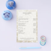 銀モダン金ゴールドグリッターサロン価格表 チラシ (シングル)