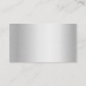 銀モダン金属・眼球眼科医 名刺 (裏面)