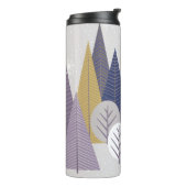 銀モダン雪・紫幾何学木材 タンブラー (回転左)