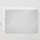 銀モダン風船グリッター18誕生日 招待状 (裏面)