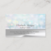 銀モダン《写真》ぼけ味カラフルロイヤリティカード ロイヤリティカード (裏面)