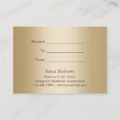 銀モダン&金ゴールドサロンスパギフト券 割引カード (裏面)