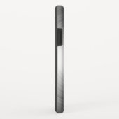 銀モノグラムのコンテンポラリー放射パターン Case-Mate iPhoneケース (裏面/右)