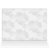 銀モノグラムテーブルのシーティングカード (内部横(上))