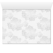 銀モノグラムテーブルのシーティングカード (内部横(下))