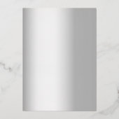 銀リースモノグラ結婚ム病 箔招待状 (裏面)