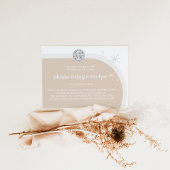 銀レトロブライダルシャワーレシピカード エンクロージャーカード