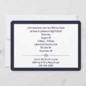 銀ローラル付きクラス懇親会 招待状 (裏面)