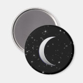 銀三日月 – 星空の背景 マグネット (正面/裏面)