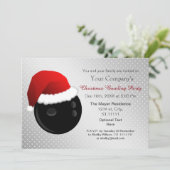 銀企業の休日ボーリングパーティー招待状 招待状 (スタンド正面)