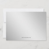 銀企業の休日ボーリングパーティー招待状 招待状 (裏面)