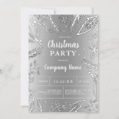 銀企業の金金属クリスマスパーティー 招待状 (正面)