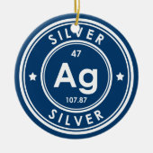 銀元素ブルーセラミックオーナメント セラミックオーナメント (正面)