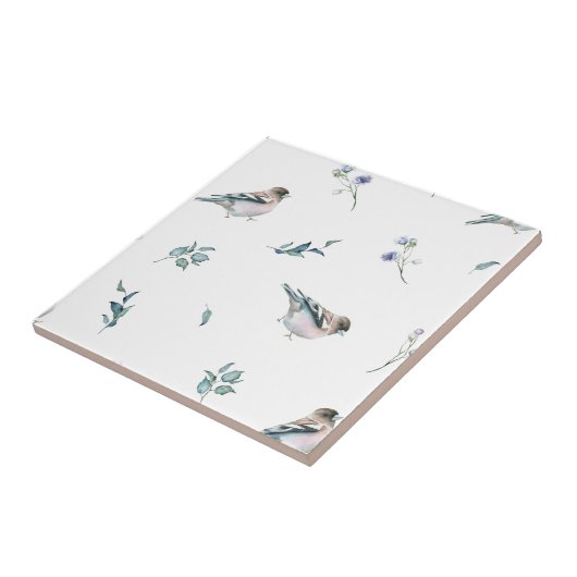 銀光沢仕上げ葉用シームレスセラミックタイル タイル (側面)