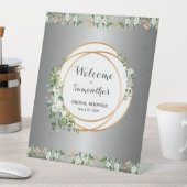銀入り植物性至福ブライダルシャワー 台座サイン (インサイチュ)