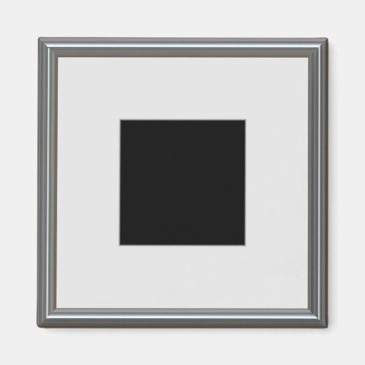 銀写真枠レイアウト マグネット (正面)