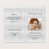 銀写真蝶の葬儀プログラム (外部フラット)