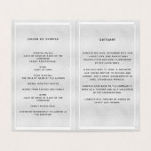 銀写真蝶の葬儀プログラム (内部フラット)