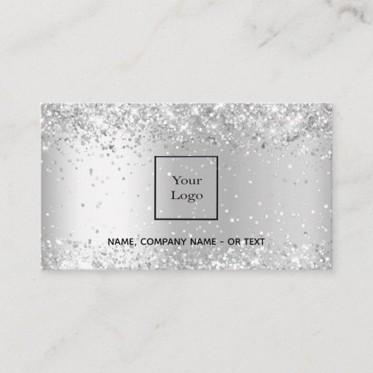 銀写真QRコード美しいサロン 名刺 (正面)