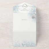 銀冬エレガントの結婚式 オールインワン招待状 (外側)