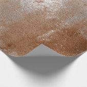 銀動揺して茶色マルーンラストラップ ラッピングペーパー (角)