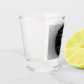 銀勾配ダマスクパターン記念日 ショットグラス (左)