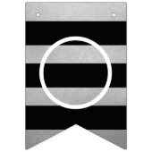 銀卒業モダンパーティーおめでとう バンティングフラッグ (第2の旗)