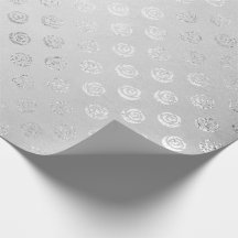 銀単色の繊細なグレーフローラバラ