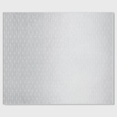 銀単色グレー繊細な滴ストライプ粒 ラッピングペーパー (フラット)