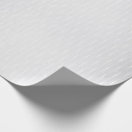 銀単色グレー繊細な滴ストライプ粒 ラッピングペーパー