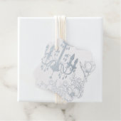 銀又は金箔ヴィンテージシャンデリアフローラ フェイバータグ (箱)