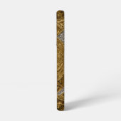 銀及び金ゴールドアールデコ模様 SAMSUNG GALAXYケース (左側面)