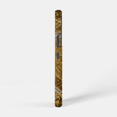 銀及び金ゴールドアールデコ模様 SAMSUNG GALAXYケース (右側面)