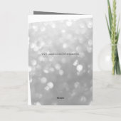 銀周年妻グリーティングカード。 カード (裏面)